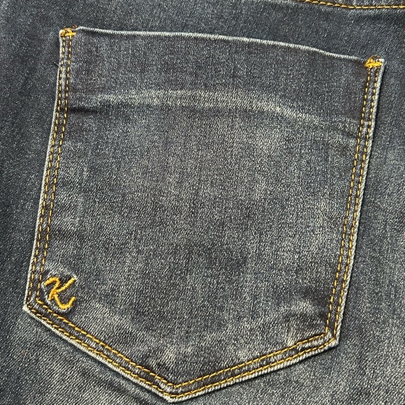 Kut From the Kloth High Rise Crop Straight Leg Medium Wash Stretch Woman Jeans 6 - Picture 12 of 15
